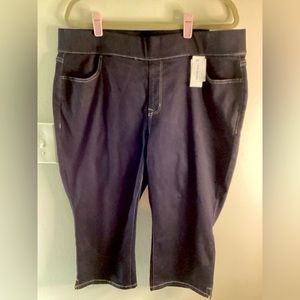 Lane Bryant pull-on pedal jeggings.